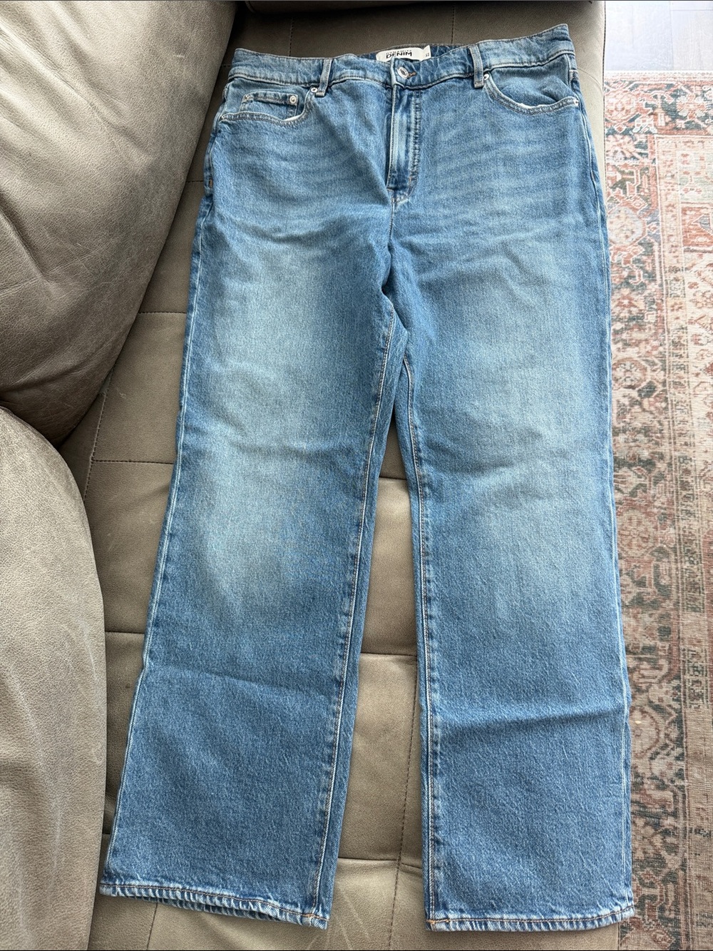 Dynamite Light Blue Women's Straight-Leg Jeans